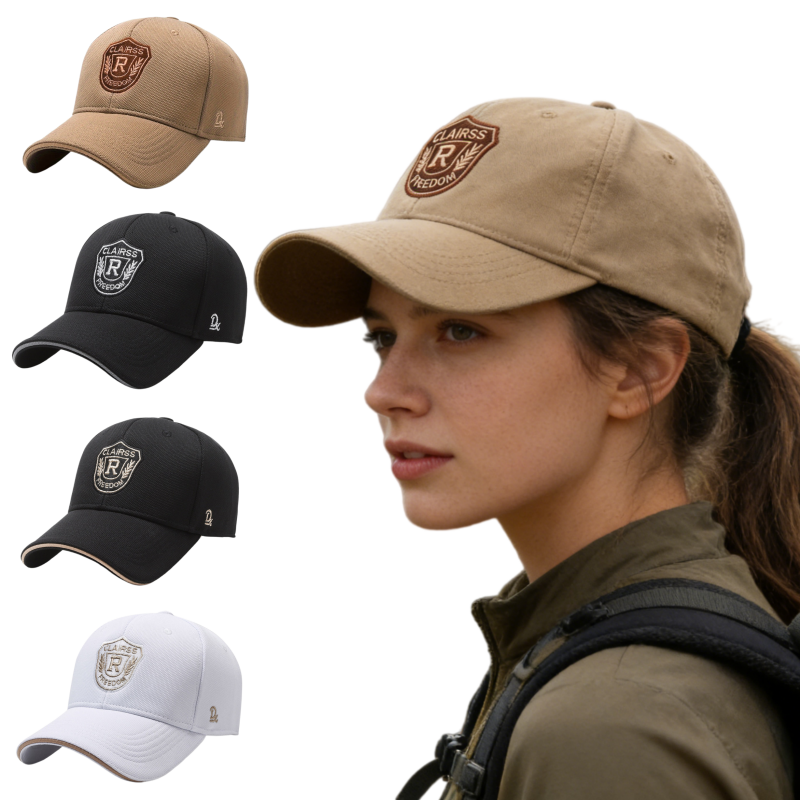 Golf Equipment Logo - Fashion Black Baseball Hat with Embroidered