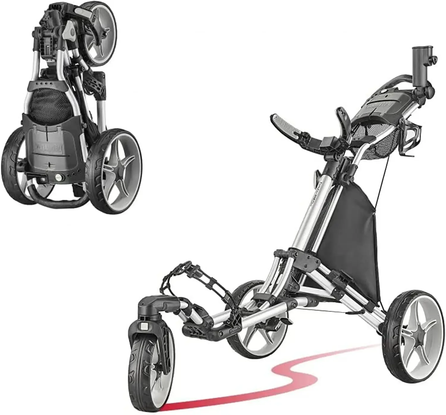 Golf Equipment For Youth - ONE-S golf bag handcart with swivel