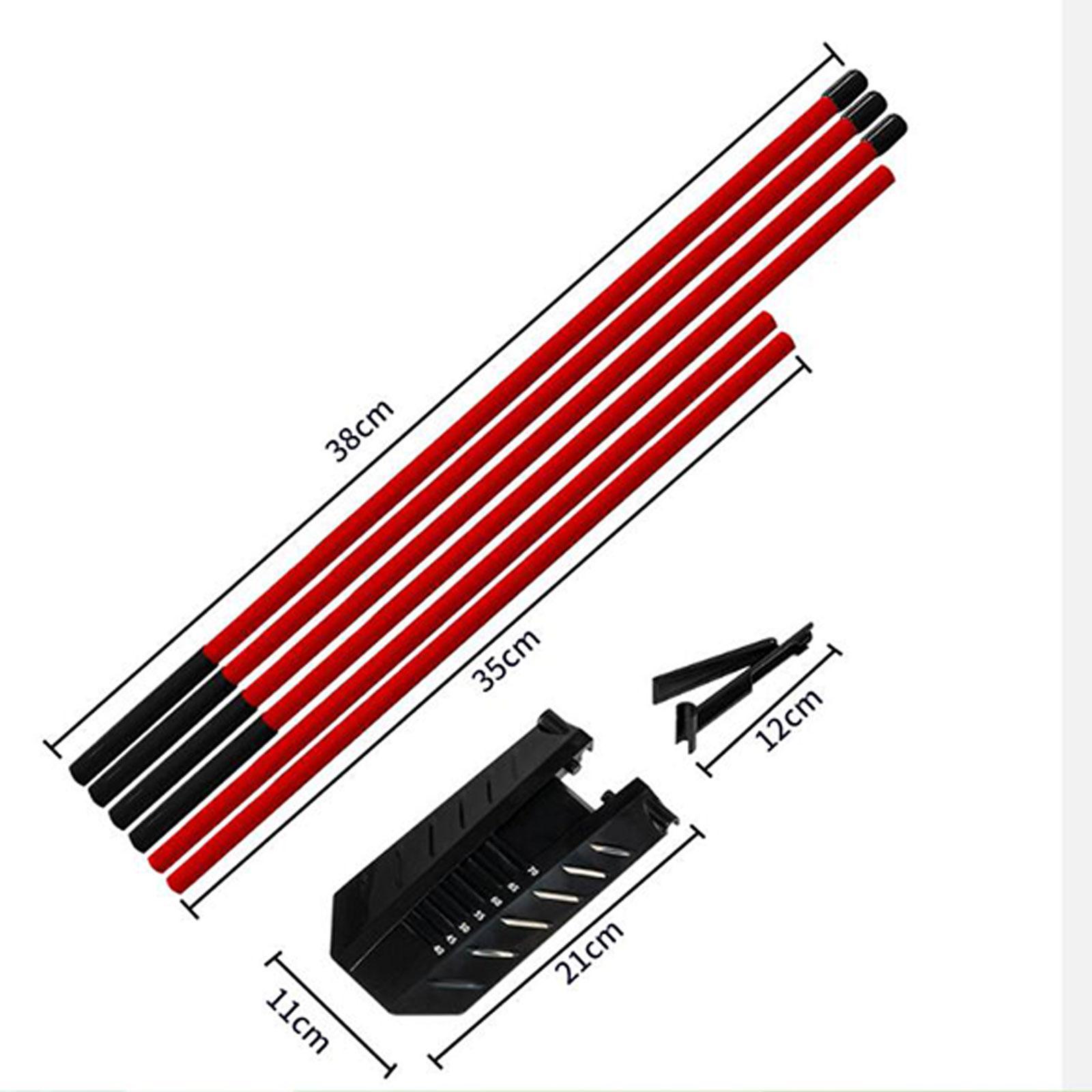 Alignment Stick Set - Portable Golf Swing Trainer Alignment Rod
