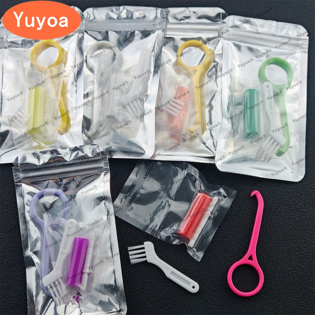 Alignment Stick Set - 50sets Dental Orthodontic Aligner/Remover/Seaters/Brush Set Clear