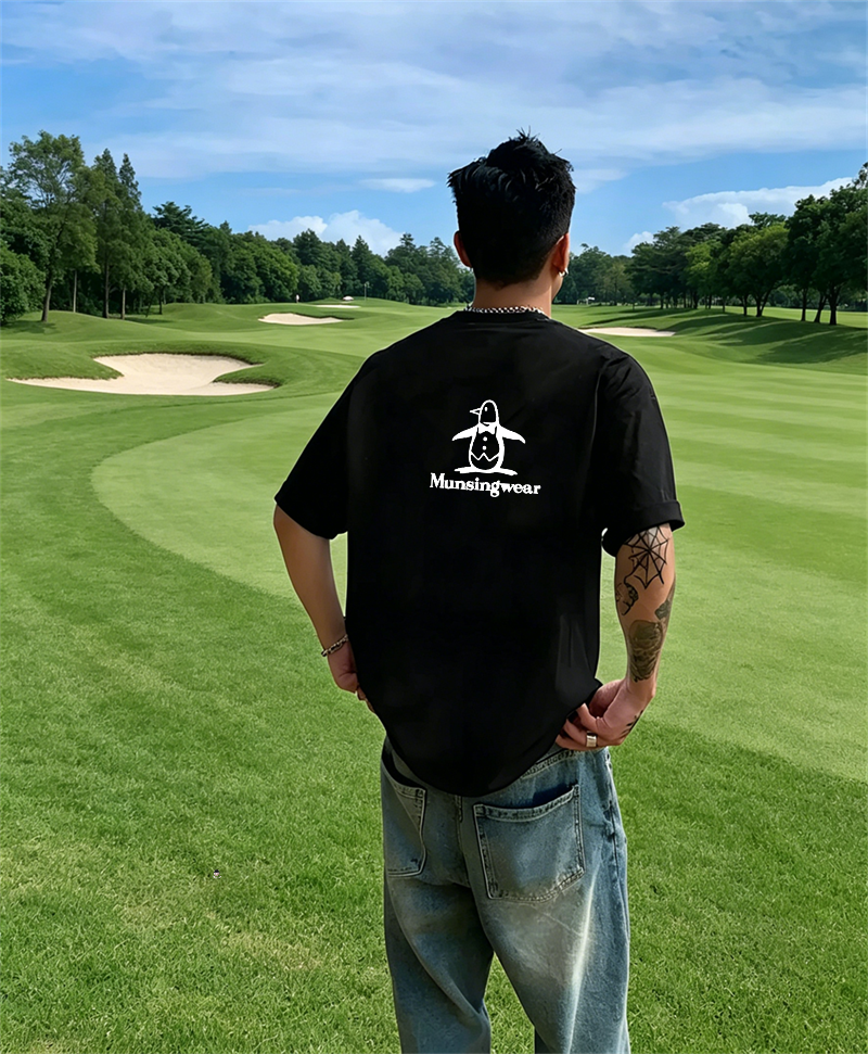 Men's Golf T-Shirt Short Sleev - Golf Equipment Logo 리뷰 및 가격