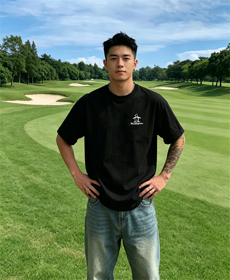 Men's Golf T-Shirt Short Sleev - Golf Equipment Logo 리뷰 및 가격