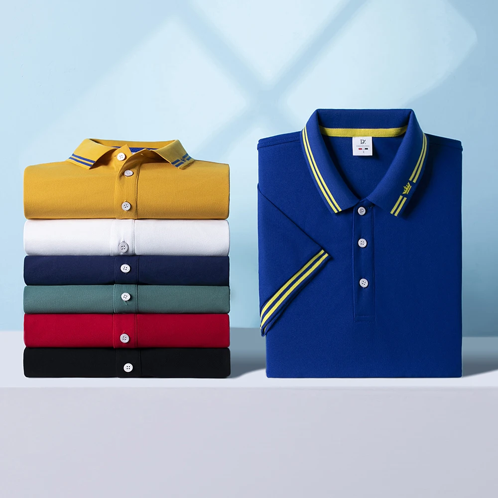 Men Polo T-shirt Logo Customiz - Golf Equipment Logo 리뷰 및 가격