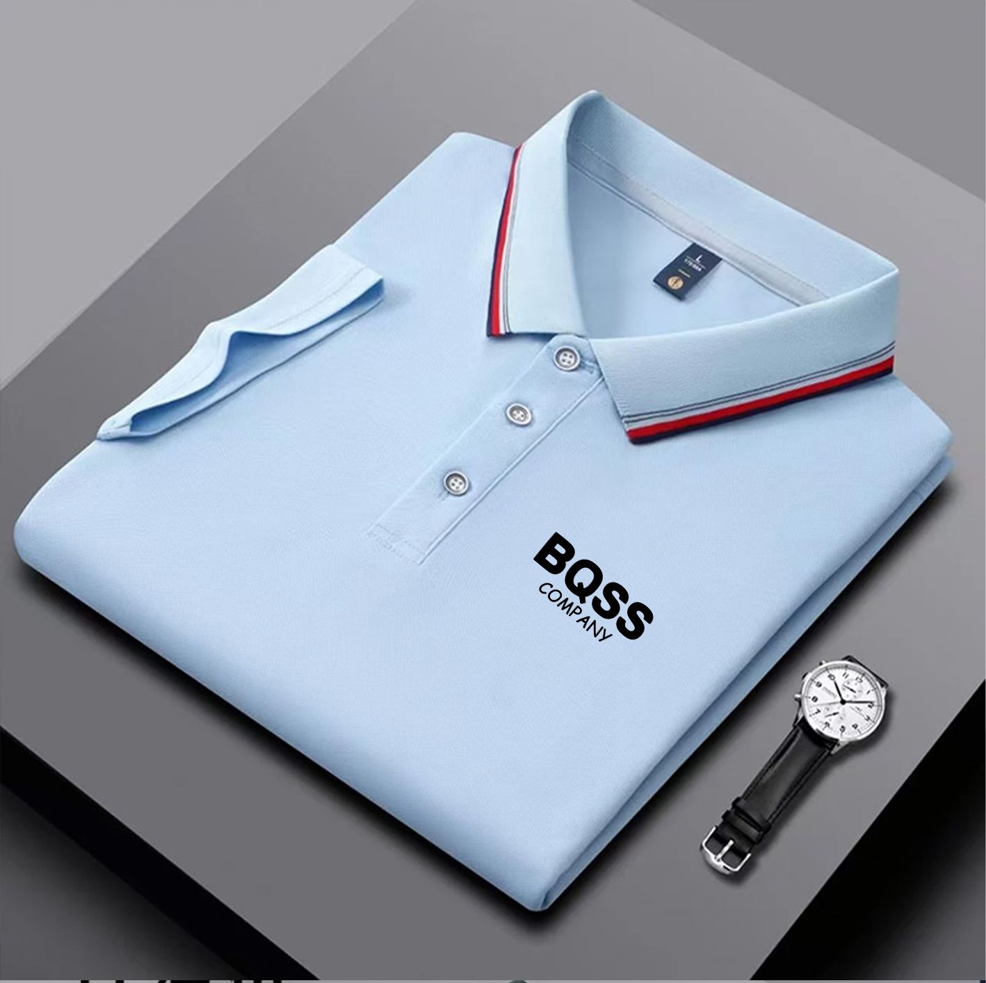 equipped striped trim neck and - Golf Equipment Logo 리뷰 및 가격