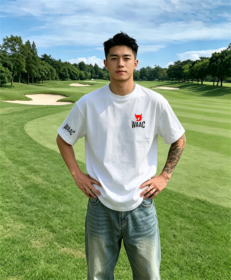 Men's Black Golf T-shirt Short - Golf Equipment Logo 리뷰 및 가격