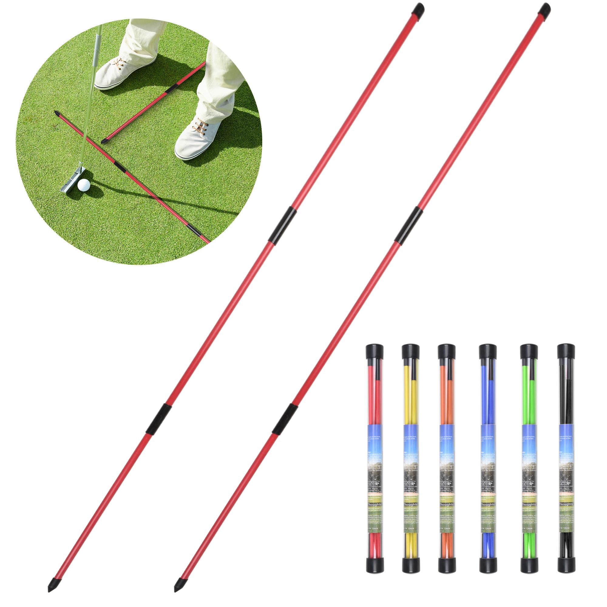 Golf Alignment Sticks 2 Sets 4 - Alignment Stick Set 리뷰 및 가격
